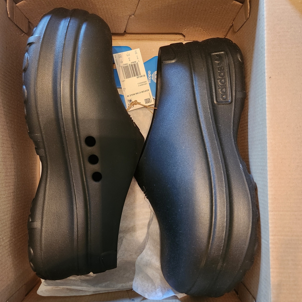 Adidas Adifom Black Clogs